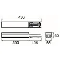 SLV Lysbånd system udkobling EASYLIGHT FEED OUT BOX (FOB) 300 5 25 WH 5-polet, omskiftelig, hvid, trafik hvid