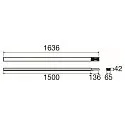 SLV Lysbånd system tilslutning EASYLIGHT BC 1500 7 25 WH DALI med dæksel, 7-polet, hvid, trafik hvid