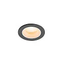 Indbygnings loftlampe NUMINOS® XS rund, egnet til VDU-arbejdsstationer IP20, sort, hvid, lakeret dæmpbar