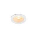 Indbygnings loftlampe NUMINOS® XS rund, egnet til VDU-arbejdsstationer IP20, hvid, lakeret dæmpbar