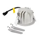 SLV Indbygnings loftlampe NUMINOS® XS rund, egnet til VDU-arbejdsstationer IP20, hvid, lakeret dæmpbar