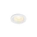 Indbygnings loftlampe NUMINOS® XS rund, egnet til VDU-arbejdsstationer IP20, hvid, lakeret dæmpbar