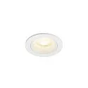 Indbygnings loftlampe NUMINOS® XS rund, egnet til VDU-arbejdsstationer IP20, hvid, lakeret dæmpbar