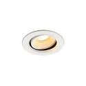 Indbygnings loftlampe NUMINOS® MOVE XS rund, egnet til VDU-arbejdsstationer IP20, hvid, lakeret dæmpbar