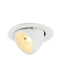 Indbygnings loftlampe NUMINOS® GIMBLE S rund, egnet til VDU-arbejdsstationer IP20, hvid, lakeret dæmpbar