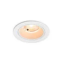 Indbygnings loftlampe NUMINOS® S rund, egnet til VDU-arbejdsstationer IP20, hvid, lakeret dæmpbar