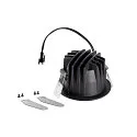 SLV Indbygnings loftlampe NUMINOS® S rund, egnet til VDU-arbejdsstationer IP20, sort, hvid, lakeret dæmpbar
