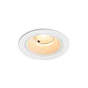 ceiling recessed luminaire NUMINOS® S round, suitable for VDU workstation IP20, white, lacquered dimmable