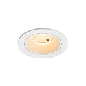 Indbygnings loftlampe NUMINOS® S rund, egnet til VDU-arbejdsstationer IP20, hvid, lakeret dæmpbar