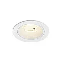 Indbygnings loftlampe NUMINOS® S rund, egnet til VDU-arbejdsstationer IP20, hvid, lakeret dæmpbar