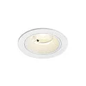 Indbygnings loftlampe NUMINOS® S rund, egnet til VDU-arbejdsstationer IP20, hvid, lakeret dæmpbar