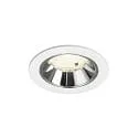 Indbygnings loftlampe NUMINOS® S egnet til VDU-arbejdsstationer IP20, chrom, hvid dæmpbar