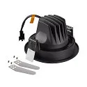 SLV Indbygnings loftlampe NUMINOS® MOVE S rund, egnet til VDU-arbejdsstationer IP20, sort, lakeret dæmpbar