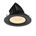 SLV Indbygnings loftlampe NUMINOS® GIMBLE M egnet til VDU-arbejdsstationer IP20, sort, hvid, lakeret dæmpbar