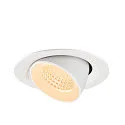 SLV Indbygnings loftlampe NUMINOS® GIMBLE M egnet til VDU-arbejdsstationer IP20, hvid, lakeret dæmpbar