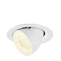 Indbygnings loftlampe NUMINOS® GIMBLE M egnet til VDU-arbejdsstationer IP20, hvid, lakeret dæmpbar