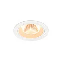 Indbygnings loftlampe NUMINOS® M rund, egnet til VDU-arbejdsstationer IP20, hvid, lakeret dæmpbar