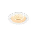 Indbygnings loftlampe NUMINOS® M rund, egnet til VDU-arbejdsstationer IP20, hvid, lakeret dæmpbar