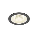 Indbygnings loftlampe NUMINOS® M rund, egnet til VDU-arbejdsstationer IP20, sort, hvid, lakeret dæmpbar