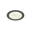 Indbygnings loftlampe NUMINOS® M rund, egnet til VDU-arbejdsstationer IP20, sort, hvid, lakeret dæmpbar