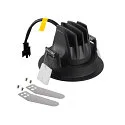 SLV ceiling recessed luminaire NUMINOS® MOVE M round, suitable for VDU workstation IP20, black, lacquered dimmable