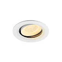 Indbygnings loftlampe NUMINOS® MOVE M rund, egnet til VDU-arbejdsstationer IP20, hvid, lakeret dæmpbar