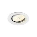 Indbygnings loftlampe NUMINOS® MOVE M rund, egnet til VDU-arbejdsstationer IP20, hvid, lakeret dæmpbar