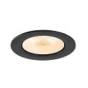 SLV Indbygnings loftlampe NUMINOS® GIMBLE L rund, egnet til VDU-arbejdsstationer IP20, sort, hvid, lakeret dæmpbar
