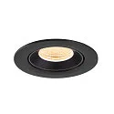 SLV Indbygnings loftlampe NUMINOS® GIMBLE L rund, egnet til VDU-arbejdsstationer IP20, sort, lakeret dæmpbar
