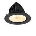 SLV Indbygnings loftlampe NUMINOS® GIMBLE L rund, egnet til VDU-arbejdsstationer IP20, sort, hvid, lakeret dæmpbar