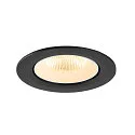 SLV Indbygnings loftlampe NUMINOS® GIMBLE L rund, egnet til VDU-arbejdsstationer IP20, sort, hvid, lakeret dæmpbar