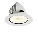 SLV Indbygnings loftlampe NUMINOS® GIMBLE L rund, egnet til VDU-arbejdsstationer IP20, hvid, lakeret dæmpbar