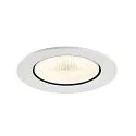 SLV Indbygnings loftlampe NUMINOS® GIMBLE L rund, egnet til VDU-arbejdsstationer IP20, hvid, lakeret dæmpbar
