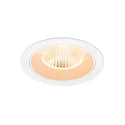 Indbygnings loftlampe NUMINOS® L rund, egnet til VDU-arbejdsstationer IP20, hvid, lakeret dæmpbar