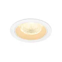 Indbygnings loftlampe NUMINOS® L rund, egnet til VDU-arbejdsstationer IP20, hvid, lakeret dæmpbar