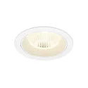 Indbygnings loftlampe NUMINOS® L rund, egnet til VDU-arbejdsstationer IP20, hvid, lakeret dæmpbar