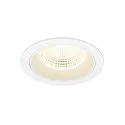 Indbygnings loftlampe NUMINOS® L rund, egnet til VDU-arbejdsstationer IP20, hvid, lakeret dæmpbar