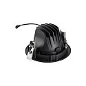 SLV ceiling recessed luminaire NUMINOS® MOVE L round, suitable for VDU workstation IP20, black, lacquered dimmable