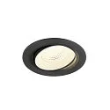 ceiling recessed luminaire NUMINOS® MOVE L round, suitable for VDU workstation IP20, black, white, lacquered dimmable