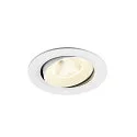 Indbygnings loftlampe NUMINOS® MOVE L rund, egnet til VDU-arbejdsstationer IP20, hvid, lakeret dæmpbar