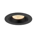 SLV ceiling recessed luminaire NUMINOS® GIMBLE XL suitable for VDU workstation IP20, black, lacquered dimmable