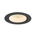 SLV Indbygnings loftlampe NUMINOS® GIMBLE XL egnet til VDU-arbejdsstationer IP20, sort, hvid, lakeret dæmpbar
