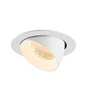 SLV Indbygnings loftlampe NUMINOS® GIMBLE XL egnet til VDU-arbejdsstationer IP20, hvid, lakeret dæmpbar