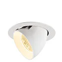 Indbygnings loftlampe NUMINOS® GIMBLE XL egnet til VDU-arbejdsstationer IP20, hvid, lakeret dæmpbar