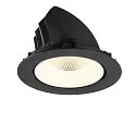 SLV Indbygnings loftlampe NUMINOS® GIMBLE XL egnet til VDU-arbejdsstationer IP20, sort, hvid, lakeret dæmpbar