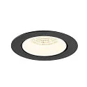 SLV Indbygnings loftlampe NUMINOS® GIMBLE XL egnet til VDU-arbejdsstationer IP20, sort, hvid, lakeret dæmpbar