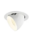 Indbygnings loftlampe NUMINOS® GIMBLE XL egnet til VDU-arbejdsstationer IP20, hvid, lakeret dæmpbar