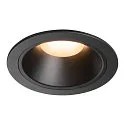 Indbygnings loftlampe NUMINOS® XL rund, egnet til VDU-arbejdsstationer IP20, sort, lakeret dæmpbar