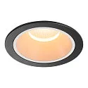 Indbygnings loftlampe NUMINOS® XL rund, egnet til VDU-arbejdsstationer IP20, sort, hvid, lakeret dæmpbar