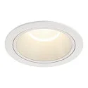 Indbygnings loftlampe NUMINOS® XL rund, egnet til VDU-arbejdsstationer IP20, hvid, lakeret dæmpbar